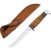 Case 381 Hunter Fixed Clip Blade Knife With Polished Leather Handle -Buck Knives Shop 101625 101651