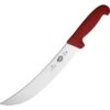 Forschner 5730125 10 Inch Cimeter Chef's Knife With Red Fibrox Handle -Buck Knives Shop 105251 105279