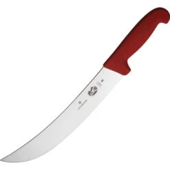 Forschner 5730125 10 Inch Cimeter Chef's Knife With Red Fibrox Handle