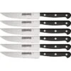 Forschner 7602961X1 5 Inch Steak Kitchen Knife Set With Black Pom Handle
