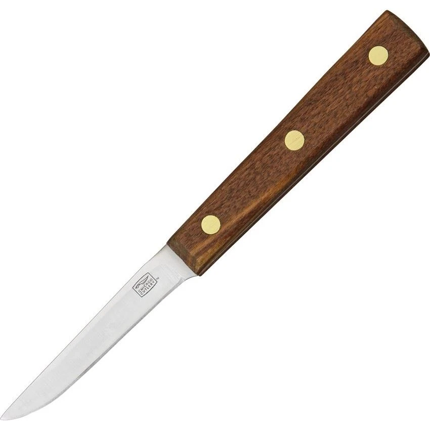 Chicago 102S 3 Inch Paring/Boning Kitchen Knife With Solid Walnut Handle 3 Chicago 102S 3 Inch Paring/Boning Kitchen Knife With Solid Walnut Handle