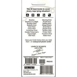 Pro-Knot O101 Outdoor Knot Waterproof Plastic Cards 5 Pro-Knot O101 Outdoor Knot Waterproof Plastic Cards -Buck Knives Shop 110063