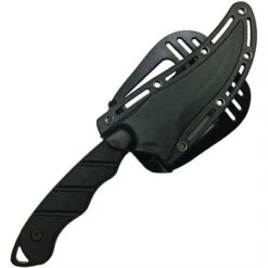 S-TEC 25139BK Black Fixed Blade Knife With Black Finger Grooved G10 Handle 7 S-TEC 25139BK Black Fixed Blade Knife With Black Finger Grooved G10 Handle -Buck Knives Shop 111118