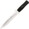 Katz AK8008 Alley Kat Series Fixed Blade Knife With Black Kraton Diamond Checkered Handle