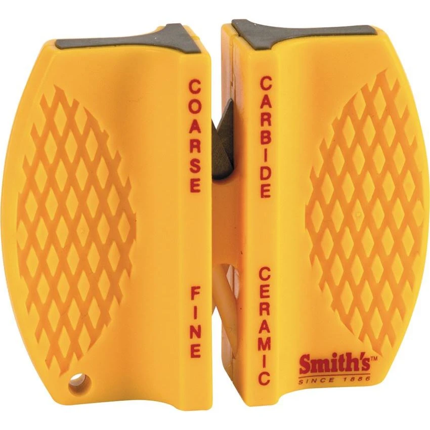 AC 87 Two Step Knife Sharpener With Yellow Plastic Construction 3 AC 87 Two Step Knife Sharpener With Yellow Plastic Construction