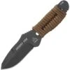 TOPS Knives TOPS DFOX01 Tactical Gray Finish Fox Fixed Blade Knife With Desert Tan Paracord Wrapped Handle 2 TOPS Knives TOPS DFOX01 Tactical Gray Finish Fox Fixed Blade Knife With Desert Tan Paracord Wrapped Handle -Buck Knives Shop 120017 120046