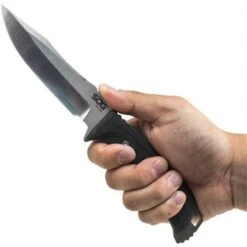 SOG UF1001BX PillAR USA Made Fixed Satin Finish Blade Knife With Black Micarta Handle -Buck Knives Shop 123107