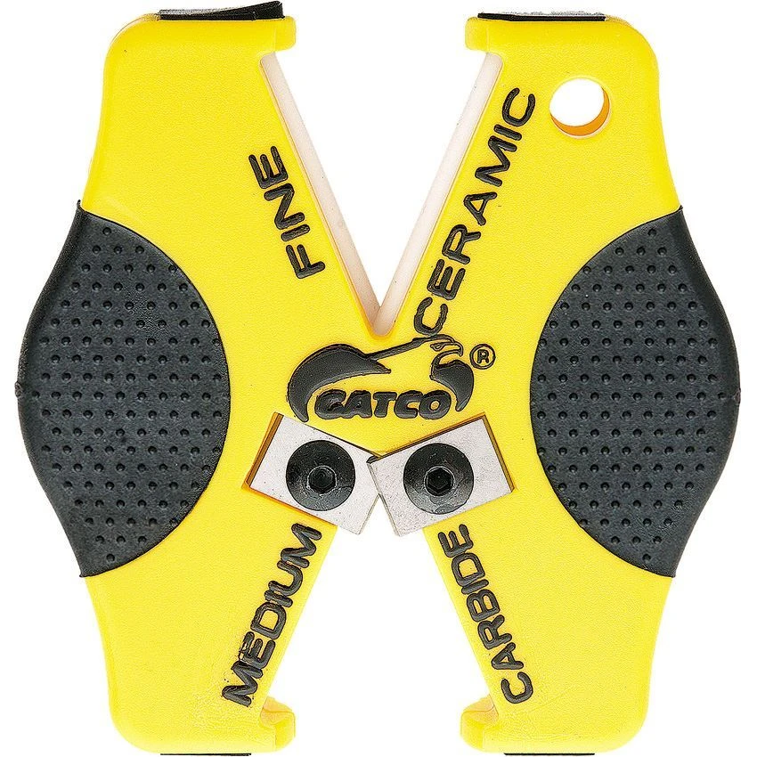 Gatco 6402 Micro-X Double Duty Sharpener With Yellow Polymer Housing 3 Gatco 6402 Micro-X Double Duty Sharpener With Yellow Polymer Housing