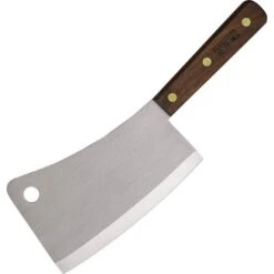 Forschner 760599 7 Inch Cutting Edge Cleaver Kitchen Knife With Brown Wood Handle