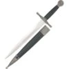 China Made 210632 Medieval Knight'S Dagger Fixed Blade Knife With Sculpted Cast Metal Handle