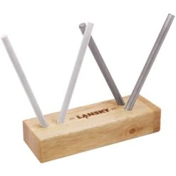 Lansky 54 Diamond/Ceramic Turn Box Sharpener With Wood Base