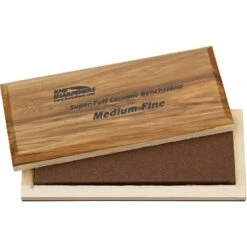 KME AO62F Bench Stone Medium/Fine Grit With Wood Storage Box