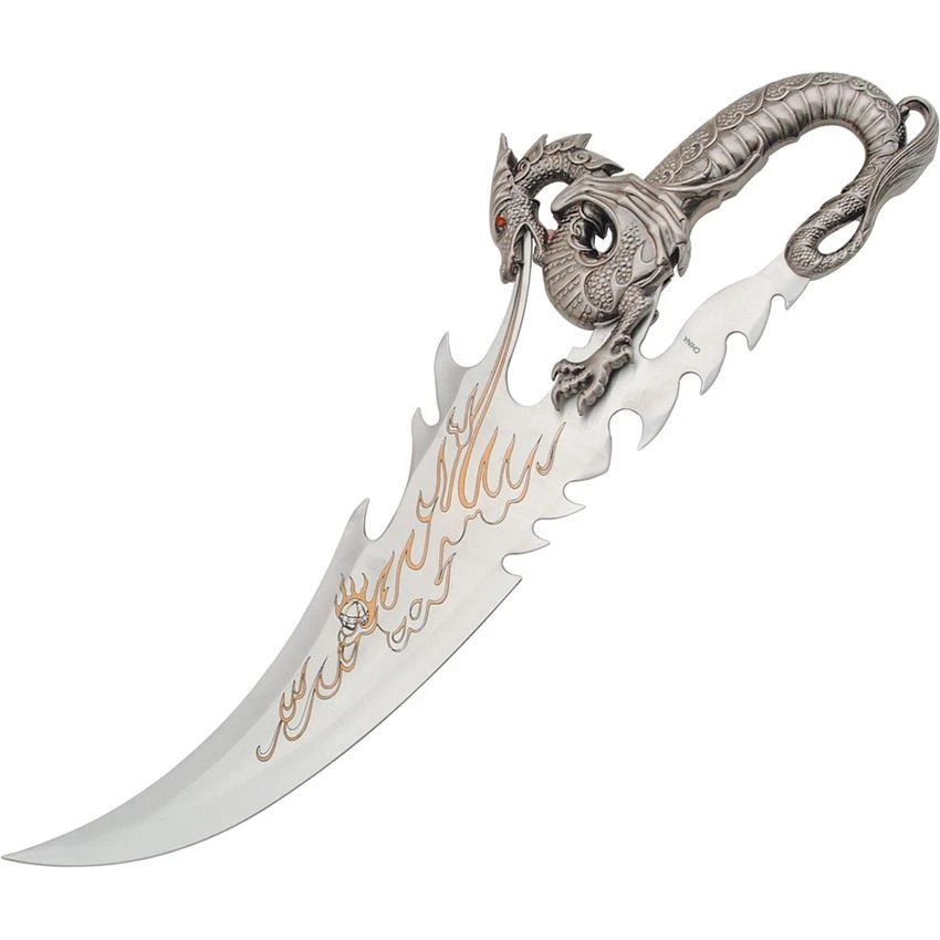 China Made M2814 Fire Dragon Fantasy Fixed Blade Knife 3 China Made M2814 Fire Dragon Fantasy Fixed Blade Knife