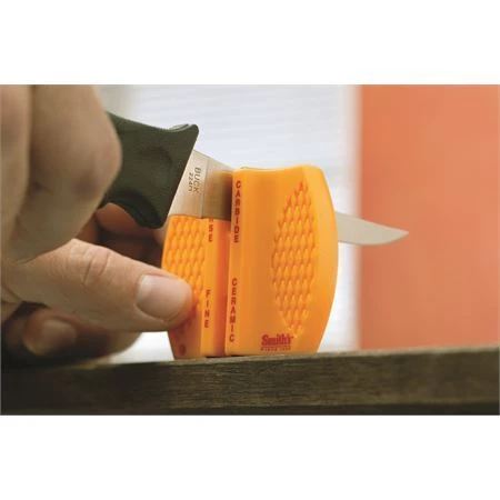 AC 87 Two Step Knife Sharpener With Yellow Plastic Construction 4 AC 87 Two Step Knife Sharpener With Yellow Plastic Construction - Image 2