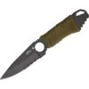 China Made 4240 Neck Fixed Drop Point Blade Knife With OD Green Nylon Cord Wrapped Handle -Buck Knives Shop 156996 157025