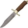 Damascus M1058 Brass Pin Bowie Fixed Blade Knife -Buck Knives Shop 157744 157773