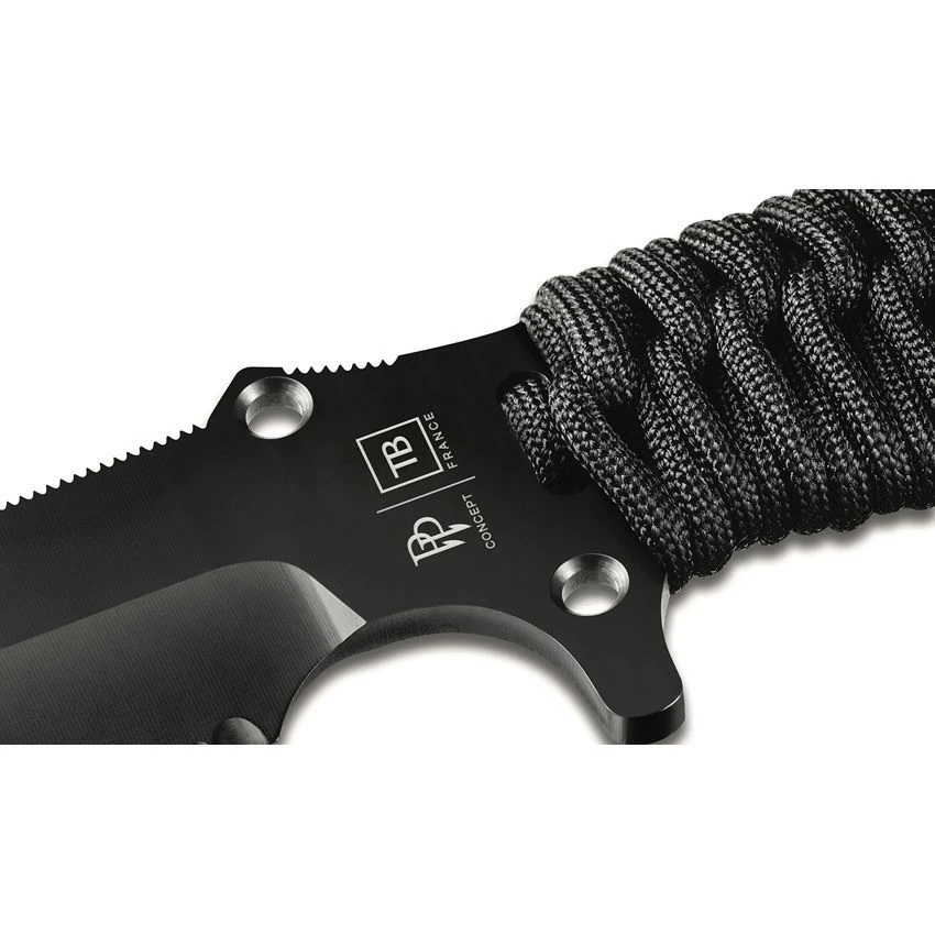 TB Outdoor 031 Survival Fixed Blade Black 5 TB Outdoor 031 Survival Fixed Blade Black - Image 3