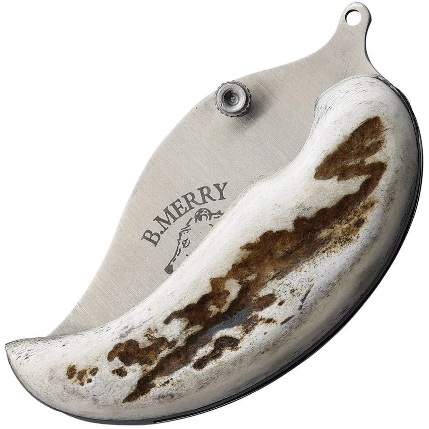 B Merry UCA Caribou Antler Pocket Ulu 4 B Merry UCA Caribou Antler Pocket Ulu - Image 2