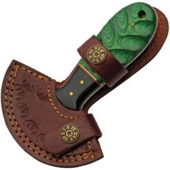 Damascus Knives 1298GN Cutter Green Colorwood -Buck Knives Shop 169584