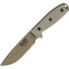 ESEE 4PMBDE Model 4 Fixed Blade Knife With OD Green Canvas Micarta Handles -Buck Knives Shop 194701 194730