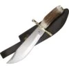 Frost WT005 Whitetail Bowie Fixed Blade Knife With Round Design Genuine Stag Handle -Buck Knives Shop 198350 198379