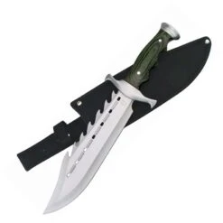 Frost 8171BPW Ultimate Warrior Bowie Fixed Blade Knife With Pakkawood Handle