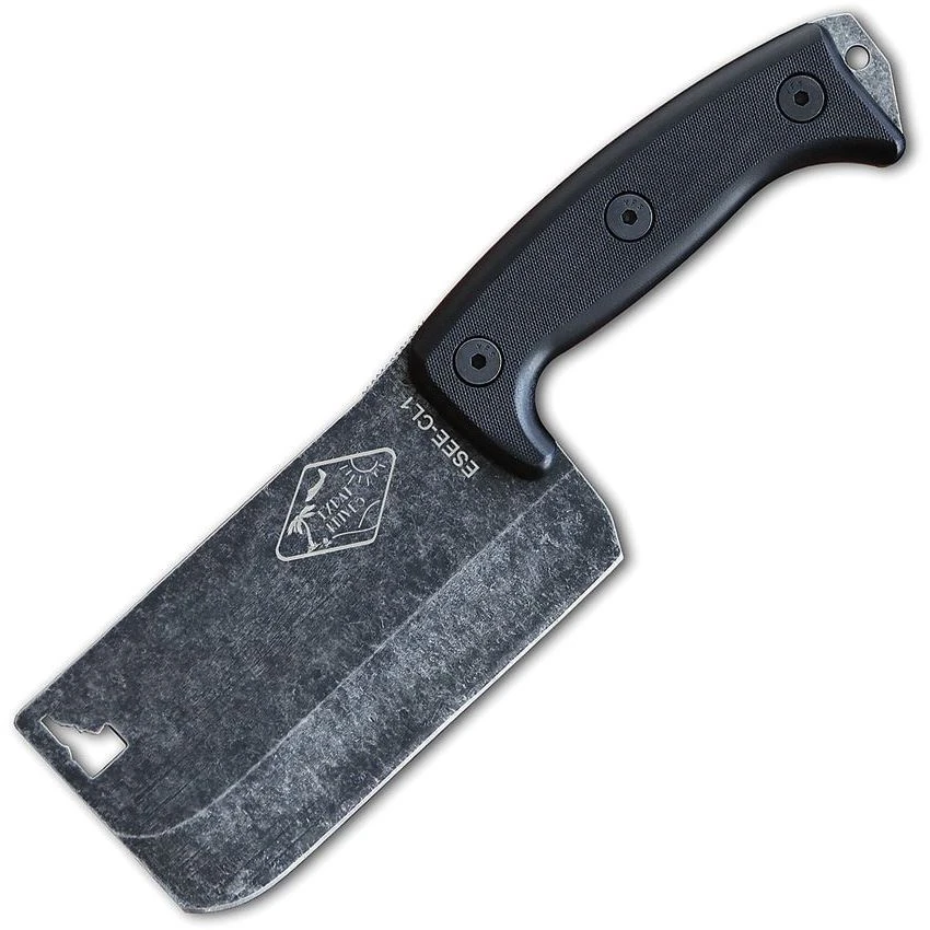 ESEE CL1 Cleaver Black G10 Axe With Black Textured G10 Handle 3 ESEE CL1 Cleaver Black G10 Axe With Black Textured G10 Handle