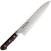 Kanetsune 902 Damascus Steel Blade Gyutou Chef Knife With Brown Laminated Wood Handle -Buck Knives Shop 216189 216203