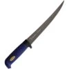 Marttiini 846014T Martef Fillet Knife With Blue Textured Rubber Handle And Leather Sheath -Buck Knives Shop 218550 218554