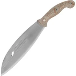 Condor 392499 Primitive Bush Mondo Steel Blade Knife With Natural Canvas Micarta Handle