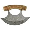 Damascus 1111SG Damascus Steel ULU Blade Knife With Stag Bone Handles -Buck Knives Shop 223776 223780