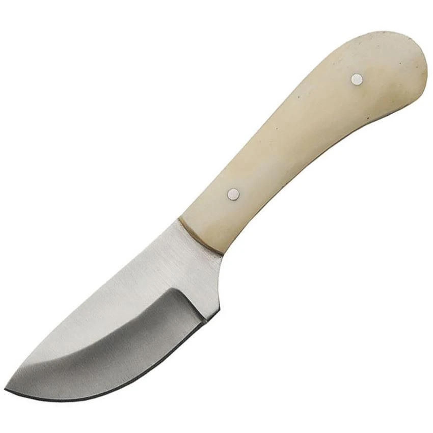 Pakistan 3382 Skinner Satin Finish Stainless Blade Knife With White Smooth Bone Handle 3 Pakistan 3382 Skinner Satin Finish Stainless Blade Knife With White Smooth Bone Handle