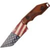 MTech 2087A American Flag Fixed Blade Knife With Brown Pakka Wood Handle -Buck Knives Shop 227665 227669