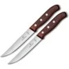 Victorinox 511202G Steak Knife Set 2pc Wood -Buck Knives Shop 321696 321701