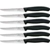 Victorinox 6723320X2 Steak Knife Set 6pc Black -Buck Knives Shop 321705 321710