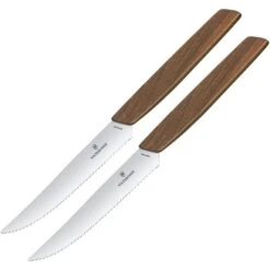 Victorinox 6900012WG Steak Knife Set 2pc Walnut